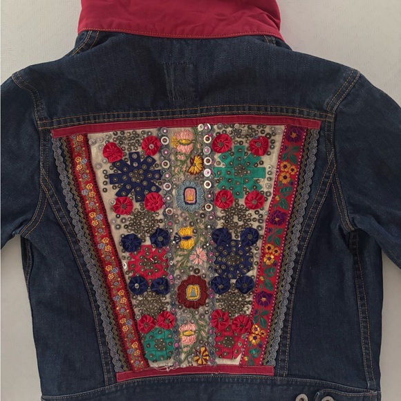 Lucky Brand Jackets & Blazers - SOLD!!
Lucky Brand Embroidered Denim Jacket with Multicolor Patterns
